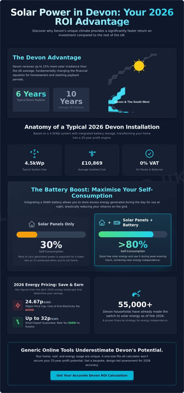 Solar Rio Graph Solar Panel Return on Investment Calculator Devon: 2026 ROI Guide ...